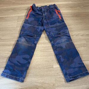 Mini Boden Kids Blue Camouflage Cotton Dark wash Denim Straight Jeans Size 9Y